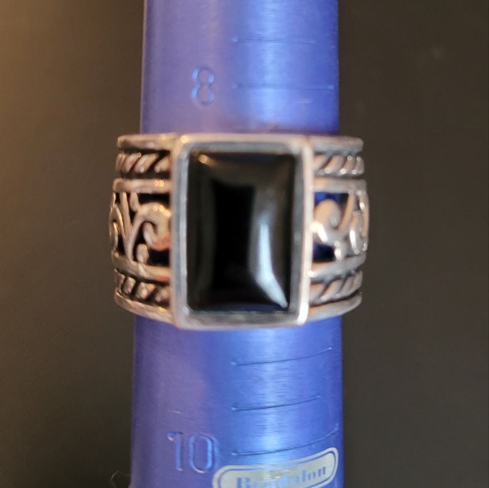 Retired Silpada Black Onyx Ring